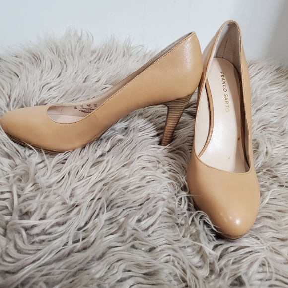 FRANCO SARTO tan leather pumps - Picture 1 of 6